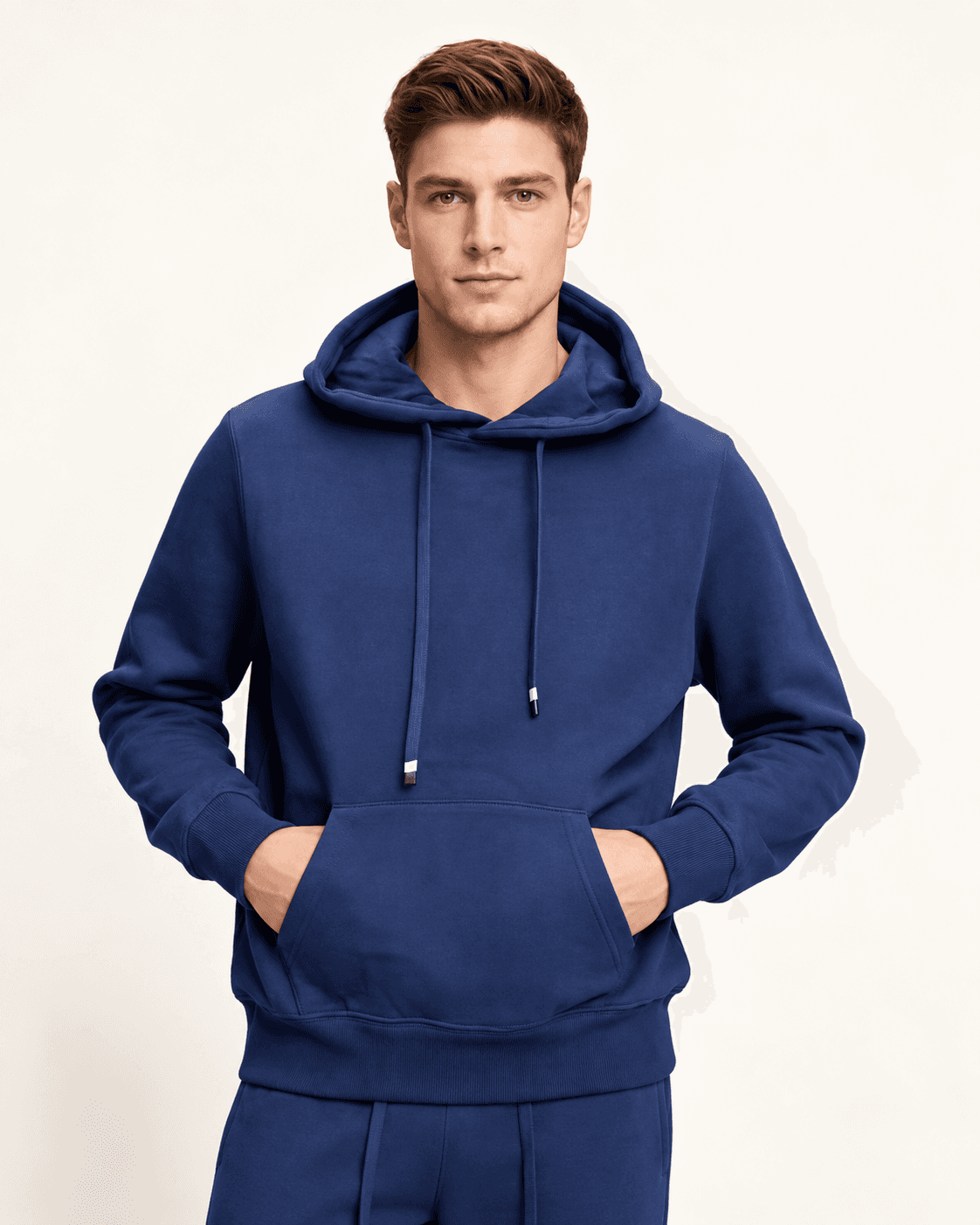 ITENO Pullover Hoodie — M-121A — Front · Navy Blue